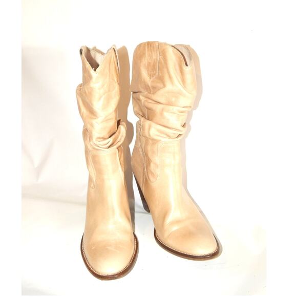 Destroy Women Leather Cow Boy Boots Size 39 NICE - Picture 6 of 10